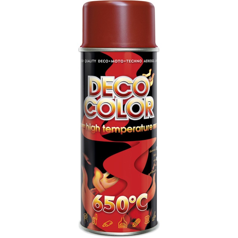 Lakier spray Deco 400ml żaroodporny czerwony LCZER