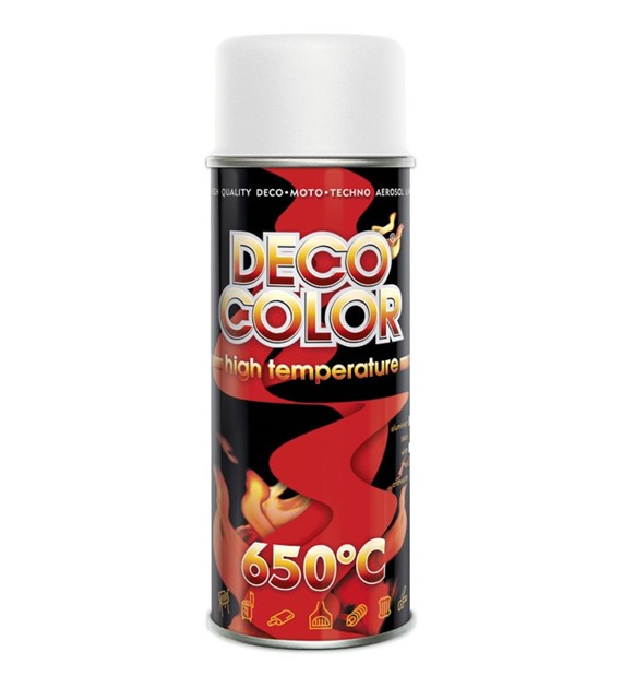 Lakier spray Deco 400ml żaroodporny biały LBIA