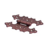 Zawias meblowy ZMU2 ozdobny symetr miedź