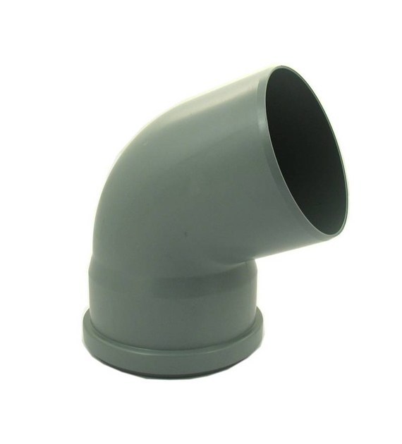 Kolano PP 110mm kąt 90° stopni szare
