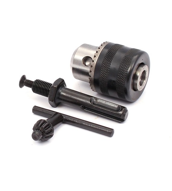 Głowica do wiertarki 10 3/8 klucz+adapter SDS