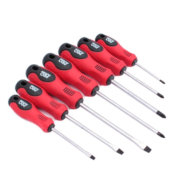 Wkrętaki zestaw  7szt PRO-TECHNIK Cr.V blister