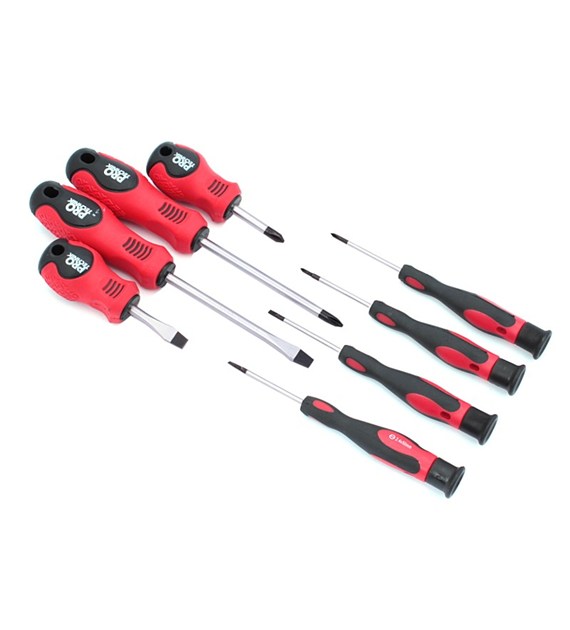 Wkrętaki zestaw  8szt PRO-TECHNIK Cr.V blister