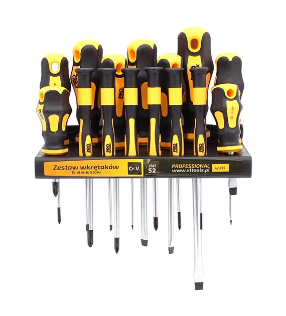 Wkrętaki PRO-TECHNIK S2 15cz 4xPH 5xPŁ 6x prec pół