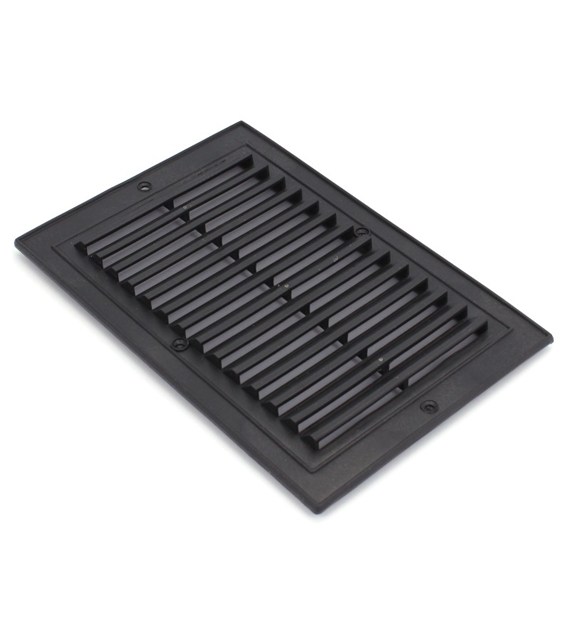 Kratka wentylacyjna skośna 14x21 plastik czarna