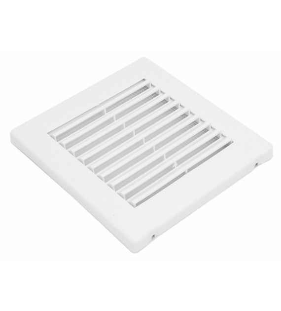 Kratka wentylacyjna skośna siatk 14x14 plast.biała