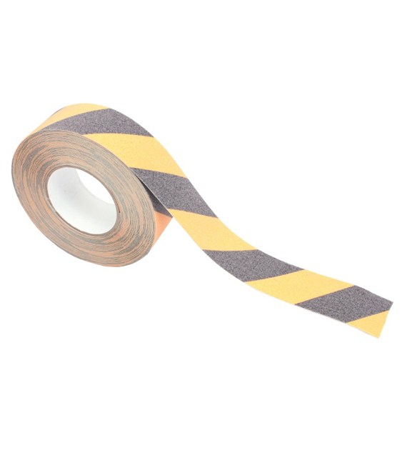 Taśma antypoślizgowa żółto czarna  50mm x18m samop