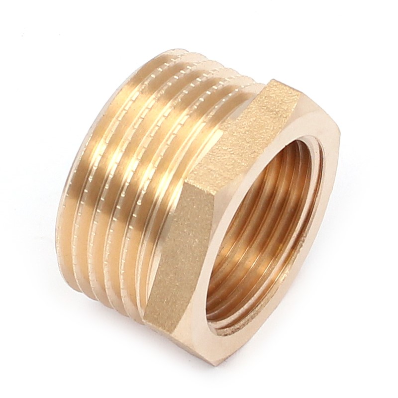 Redukcja mosiężna do rur 1/2''x3/8'' żółta RXX