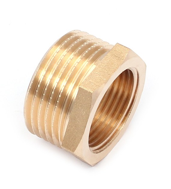 Redukcja mosiężna do rur 3/4''x1/2'' żółta RXX