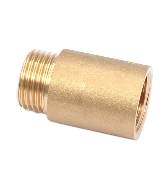 Przedłużka mosiężna 1/2''x50mm żółta RXX