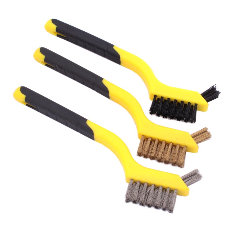 Szczotka druciana zestaw 3szt 180mm PRO-TECHNIK