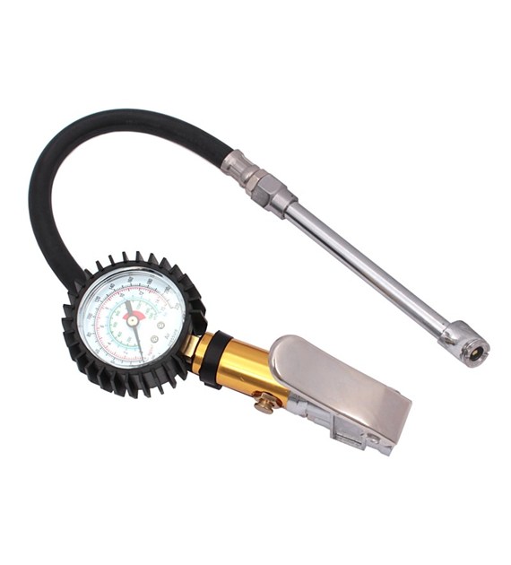 Pistolet do pompowania + manometr premium