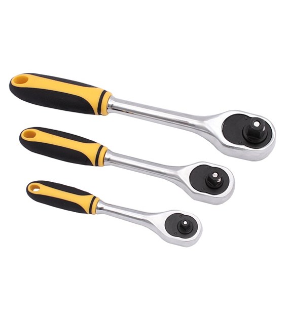 Grzechotka 1/2'' 72 zęby CrV 6140 rączka kolor