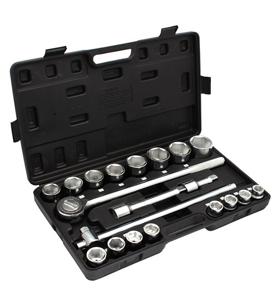 Klucze nasadowe w walizce  21cz 3/4'  6kątne 19-50