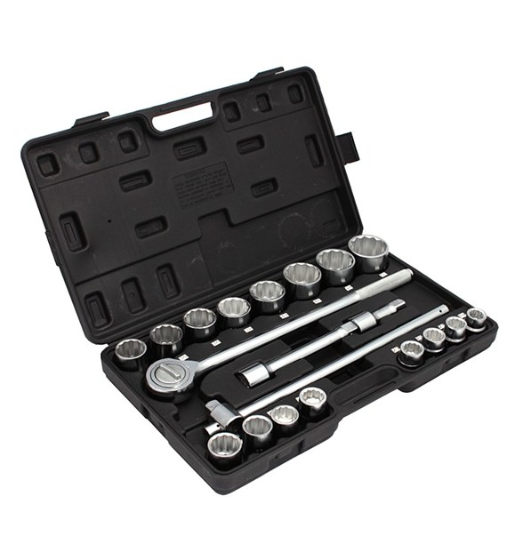 Klucze nasadowe w walizce  21cz 3/4' 12 kąt 19-50