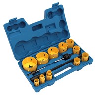 Otwornice bimetal zestaw HSS 17 szt. drewn. metal