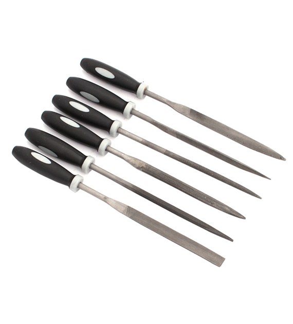Pilnik iglak  6cz z rączką ¤4x160mm