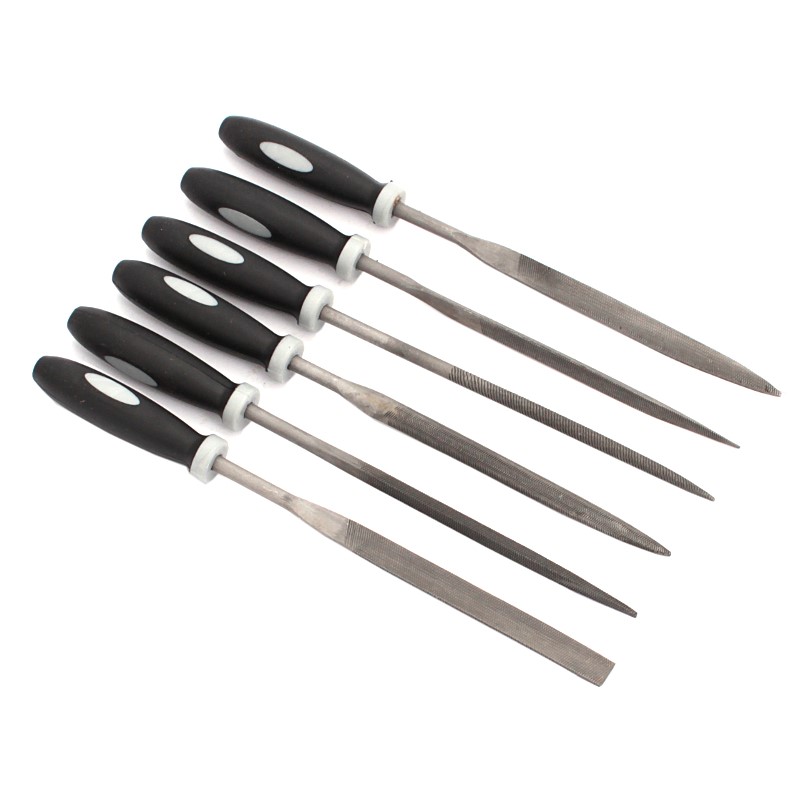 Pilnik iglak  6cz z rączką ¤4x160mm