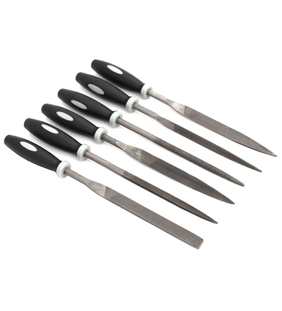 Pilnik iglak  6cz z rączką ¤5x180mm