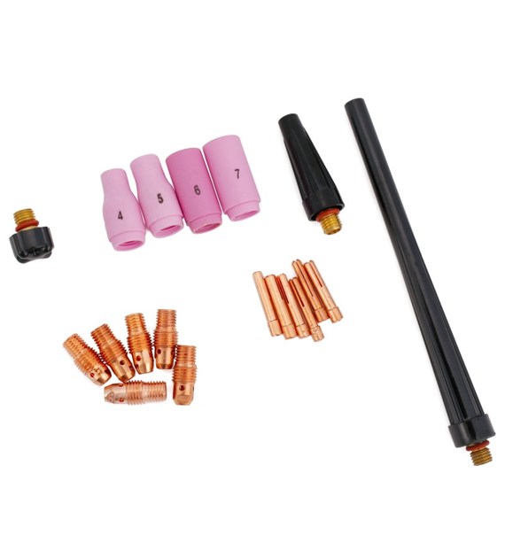 Akcesoria do spawania metodą TIG zestaw 19 el