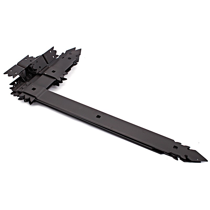 Zawias HRM czarny kątowy 30x80cm (kpl 6szt)
