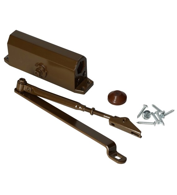 Samozamykacz drzwi TS-10 30-60kg 1100mm brąz