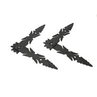 Narożnik ciesielski kuty JNS czarny 30x30cm x50mm