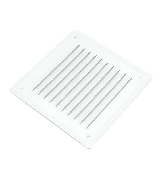 Kratka went metalowa skośna S 14x14 biała+siatka