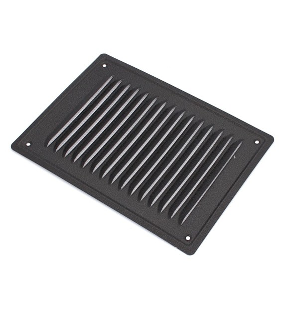 Kratka went metalowa skośna S 14x21 czarna+siatka