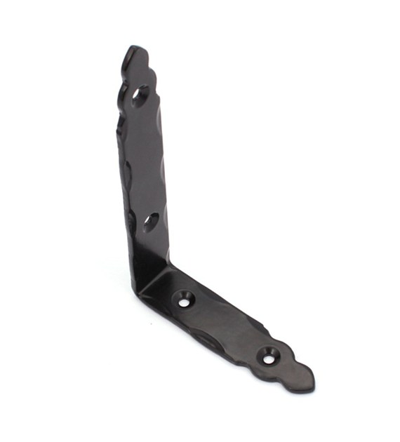 Kątownik pod półkę wspornik 15x10x2.5cm czarny ozd
