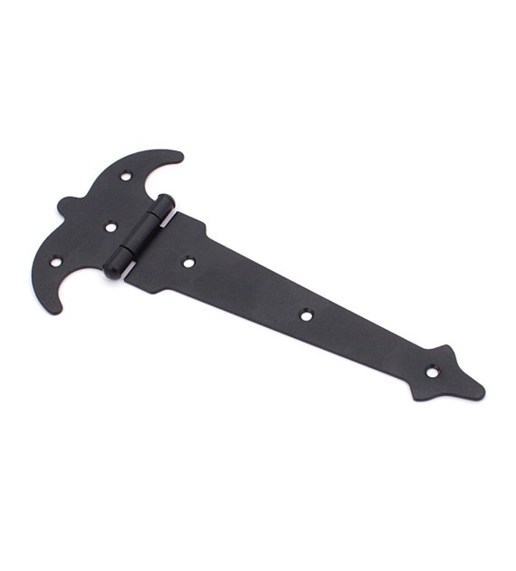 Zawias meblowy ZMU5 ozdobny asym 200mm czarny