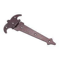 Zawias meblowy ZMU5 ozdobny asym 200mm stara miedź