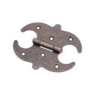 Zawias meblowy ZMU6 ozdobny asym 85mm stare złoto