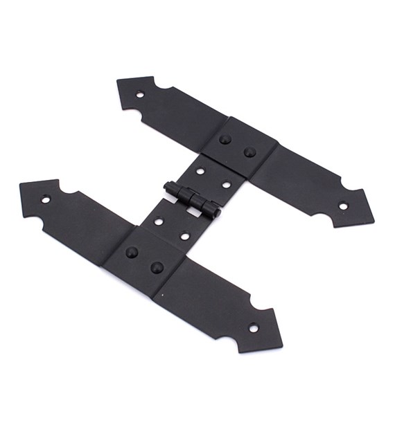 Zawias lekki LGT3 krzyżowy H 190x130mm czarny