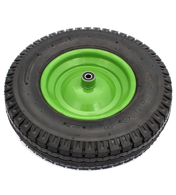 Kółko do taczki 8PR 390mm KOSTKA łoż.rolk + ośka