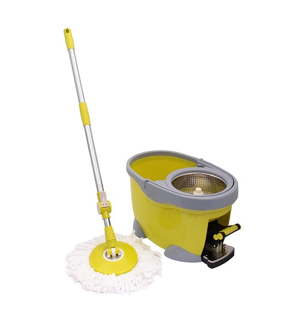 Mop obrotowy wirujący 360° napęd nożny stal.nierdz