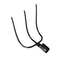 Kopacz haki 3-zębne bez trzona widły wygięte