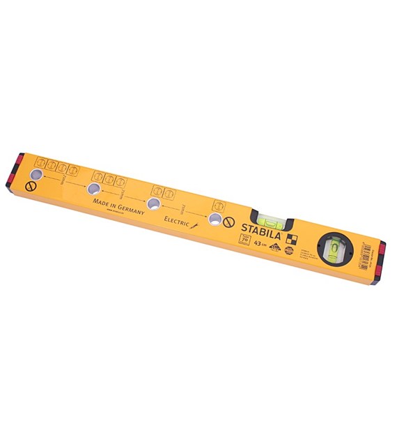 Poziomnica dla elektryków STABILA  43cm gniazdka