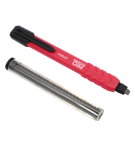 Ołówek stolarski mechaniczny HB (6 wkładów) PRO-TE