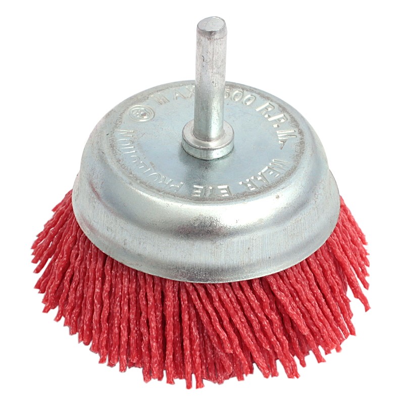 Szczotka ścierna PCV doczołowa z trzp  65mm