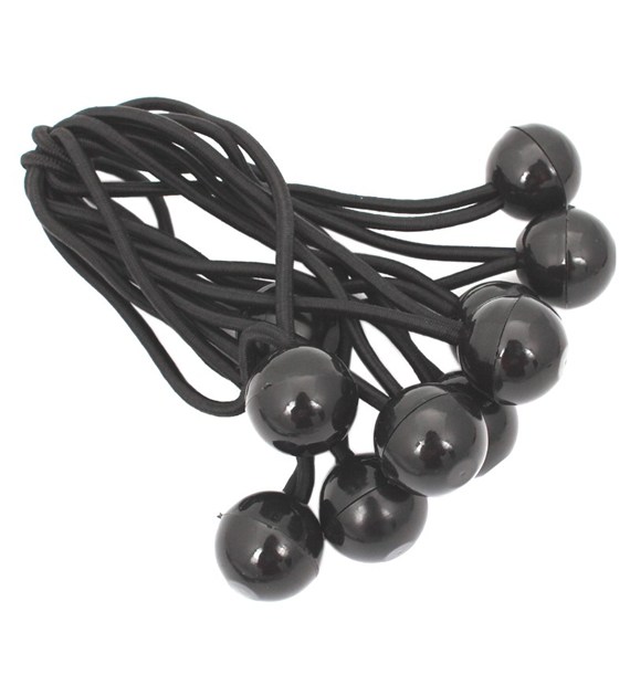Guma napinacz z kulą Ball bungess 10szt czarne15cm