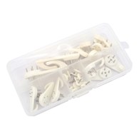 Wieszak plastikowy szpilkowy mix rozm box:20szt