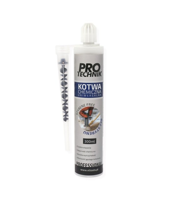 Kotwa chemiczna PROTECHNIK 300ml uniwersalna ATEST