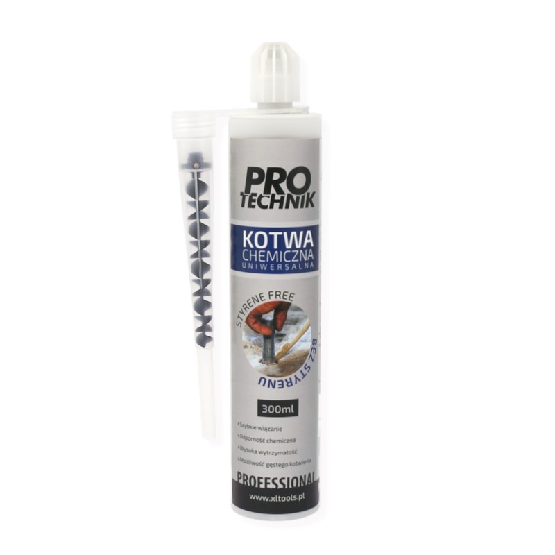 Kotwa chemiczna PROTECHNIK 300ml uniwersalna ATEST