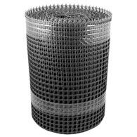 Siatka plastik 15x15mm  0.4m x50m rabatowa czarna