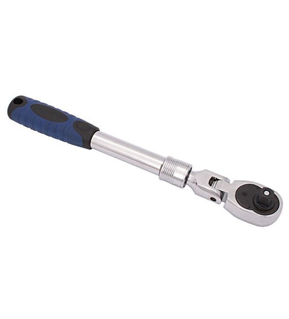 Grzechotka 1/2'' 72 zęby CrV teleskop przegub