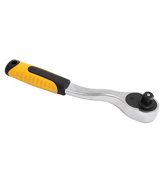 Grzechotka 1/2'' 72 zęby CrV wygięta rękojeść