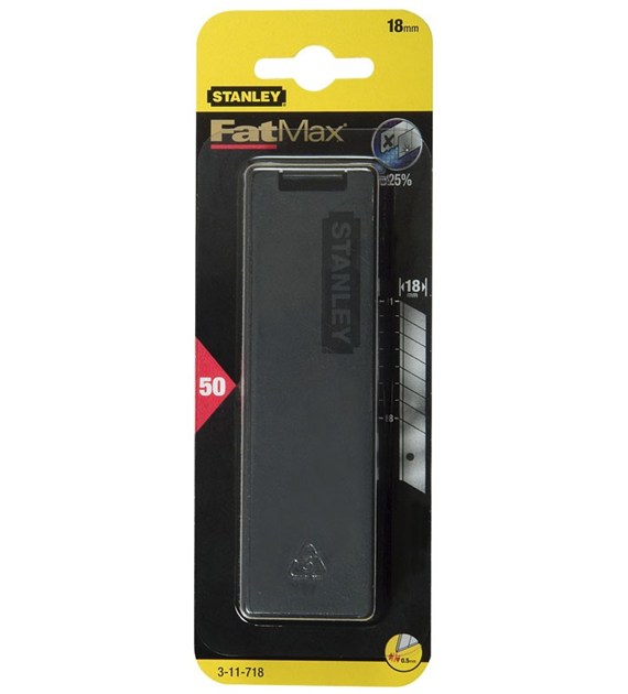 Ostrza STANLEY 18mm 50szt STANLEY Fatmax