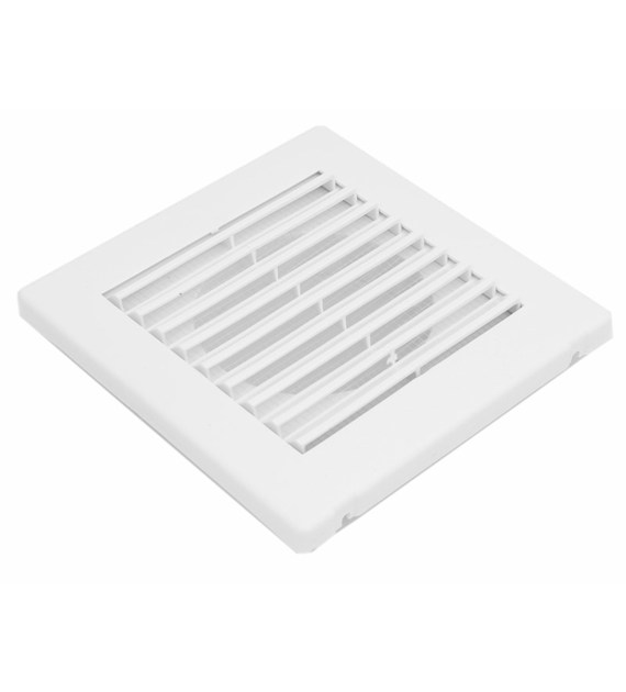 Kratka wentylacyjna 14x14 na rurę 100mm biała