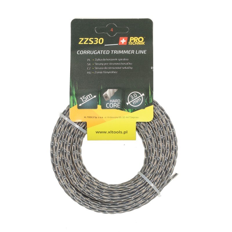 Żyłka do kos spal. spiralna 3.0mm/15m wzmoc. rdzeń